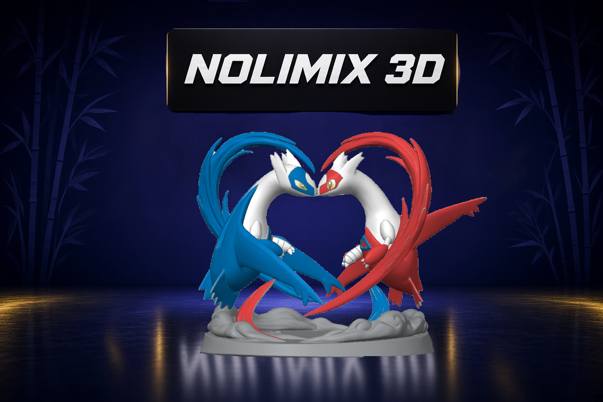 Latios Latias escultura - Testing mockup